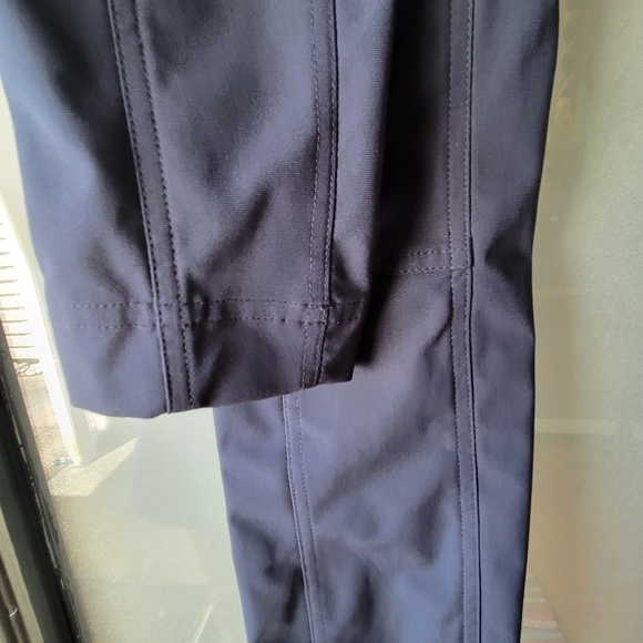 Lululemon Navy Blue Low Rise Zip Up Skinny Pants Size 4 Stretchy Front Rise 9" - Picture 8 of 8